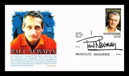 US COVER PAUL NEWMAN LEGENDS OF HOLLYWOOD FIRST DAY ISSUE PANDA CACHET