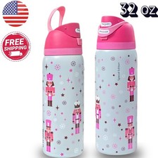 Owala FreeSip Insulated Stainless Steel Water Bottle Straw 32 oz NutCracker