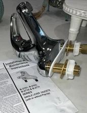 T&S Brass B-2711 4" Deck Mounted ADA Compliant Faucet - 2.2 GPM