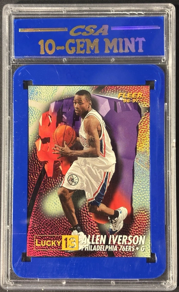 Allen Iverson 10 Graded Basketball Sports Trading Cards