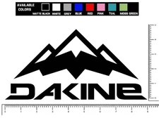 Dakine Mountain Die Cut Sticker Decal 10.2" x 5.2"  Pick your color