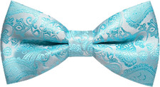 Mens Pre-tied Paisley Bow Tie for Wedding Party Adjustable Bowties