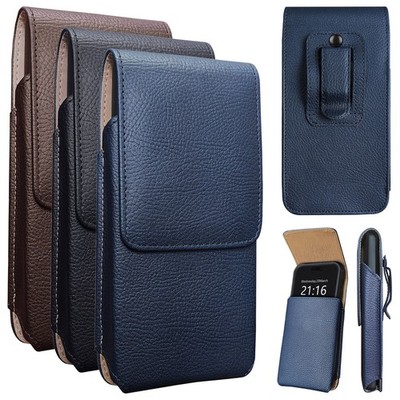 Vertical Leather Holster Pouch Belt Clip Case Cover For iPhone XS Max XR 17e 16e