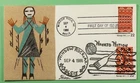 DR WHO 1986 FDC INDIAN NAVAJO ART HAM HAND PAINTED CACHET DUAL CANCEL R68272
