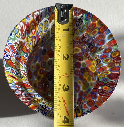 Murano Italian Venetian Millefiori Art glass Vintage lamp bell shade part - Picture 5 of 23