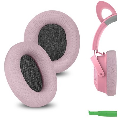 Geekria Mesh Fabric Ear Pads for Razer Kraken Kitty V2 Pro, Barracuda Headphones