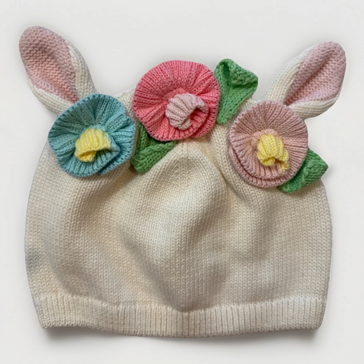 Baby Gap Animal Beanie Size 18-24 Months Easter Bunny Knit Hat Ears Flowers NEW
Opens in a new windo