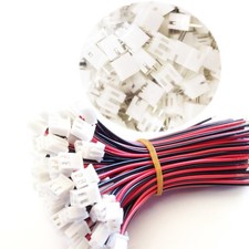 100pcs 15cm Long JST XH2.54-2P 2.54mm Pitch 2 Pin Connectors Kit Cable Plug H...