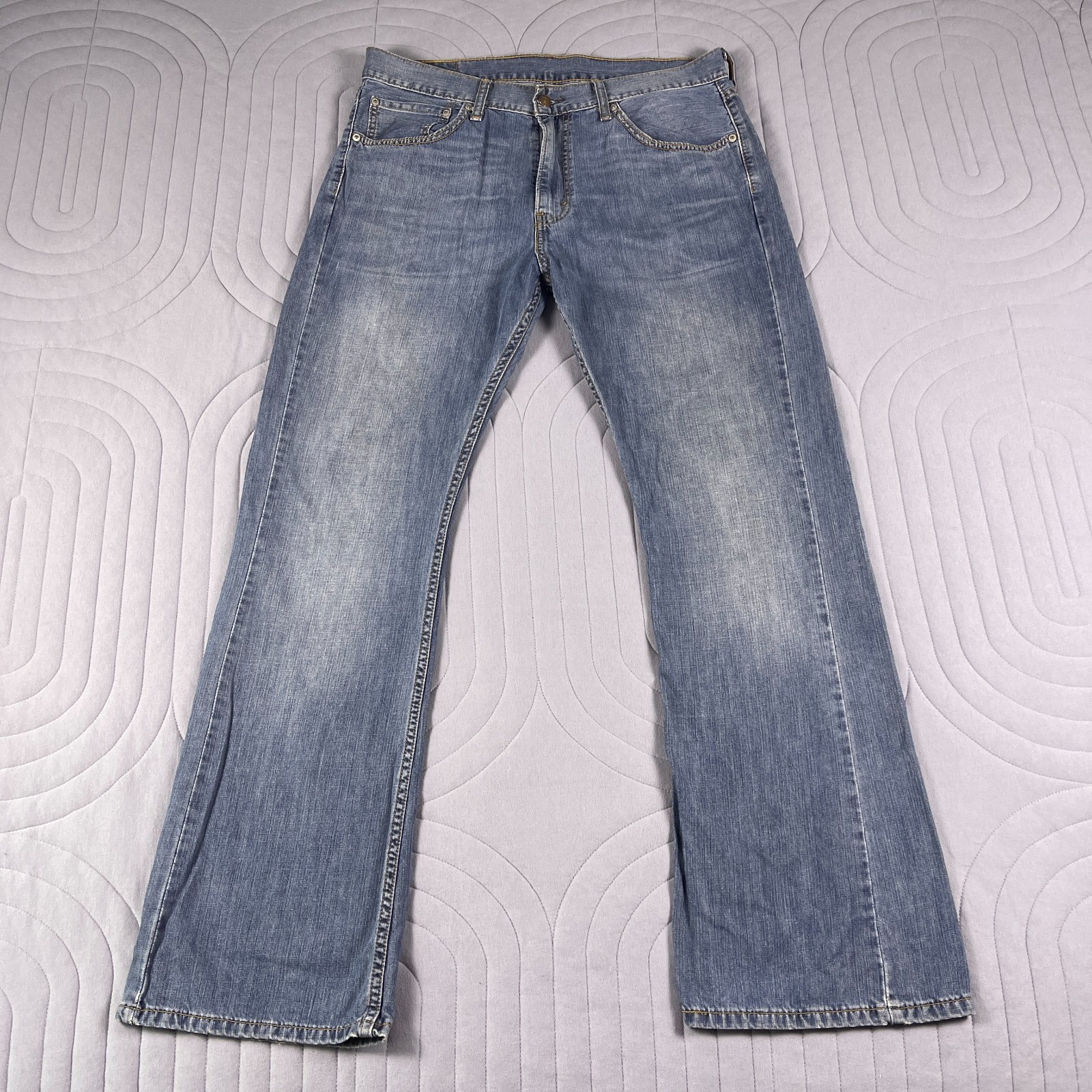 Levi 527 Jeans Mens 36x32 Medium Wash Bootcut Denim Blue Work Cowboy Outdoor