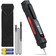 Neoteck 2 in 1 Pen Type Digital Multimeter Non-Contact Voltage Tester 4000 Count