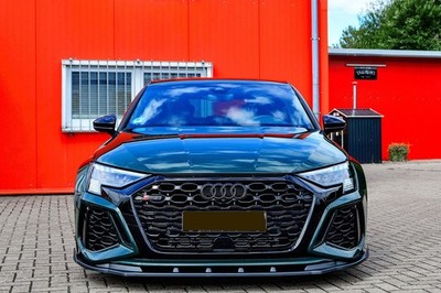 For Audi RS3 8Y 2020+ Front Bumper spoiler skirt / valance with Wing