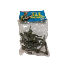Tootsie Toy 1990 Giant G.I. Soldiers #6035 Military Action Figures Made In USA