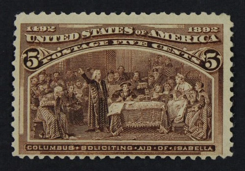 CKStamps: US Stamps Collection Scott#234 5c Columbian Mint NH OG