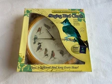 Vintage National Audubon Society Bird Song Singing Sound Call Quartz Wall Clock
