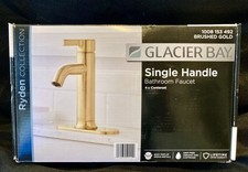 Glacier Bay Ryden Single Hole Single-Handle Bathroom Faucet in Brushed Gold