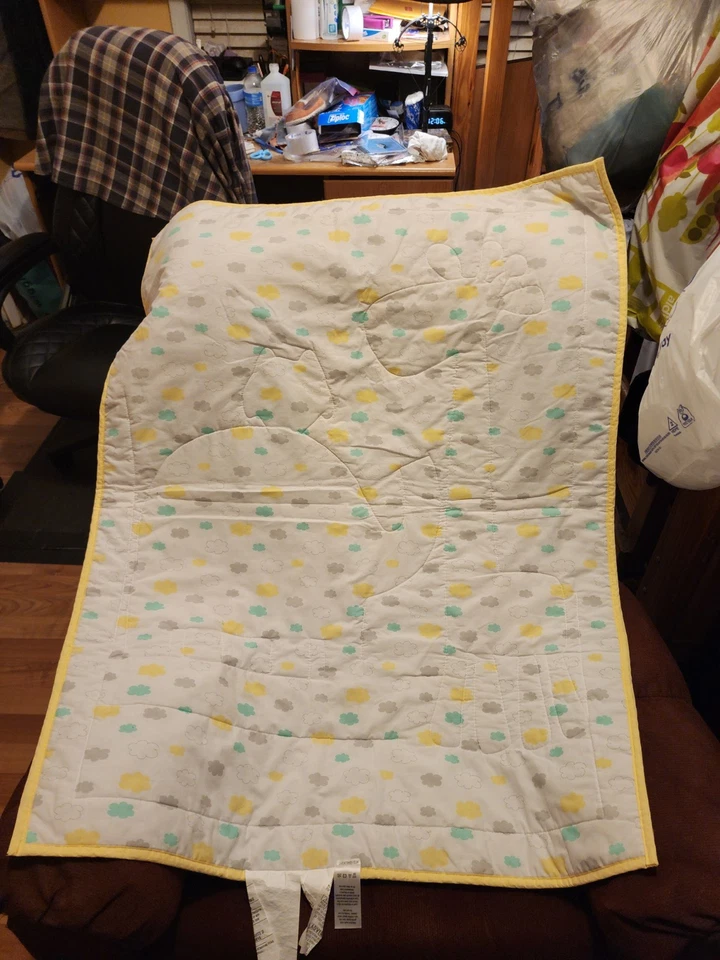 Edredón Cuna Bebé Garanimals Gris Bosque Animales Blanco y Amarillo - Foto 2 de 4