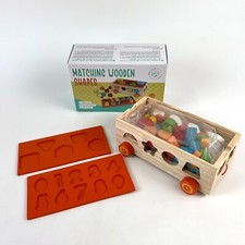 33Pc Wooden Montessori Toy for Toddlers, Kids, Boys,  Girls, Sorting Shapes Box