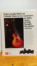 JBL SPEAKERS GUITAR AMPS 1981 GUITAR PRINT AD 11 X 8.5
