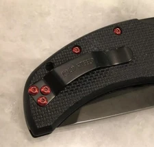 Translucent RED T6 Torx Screws Set For Cold Steel Recon 1 Knife  - Set of 10Pcs