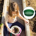 Unique Bargains 4pcs Garden Soil Sifter 8 Dia 1/8 Mesh Screen Sand Sieve Sifting Pan Green