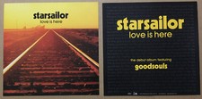 STARSAILOR Rare 2001 Set of 2 DOUBLE SIDED PROMO POSTER FLAT of Love CD USA MINT