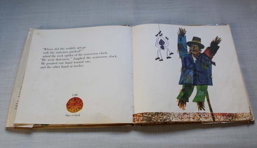 The Scarecrow Clock ~ George Mendoza ~ 1971~ Eric Carle ~ EX