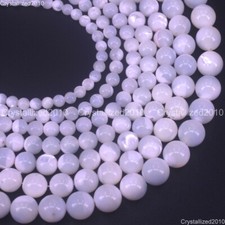 Perline tonde con guscio di lumaca a ferro di cavallo bianco naturale 4 mm 6 ...