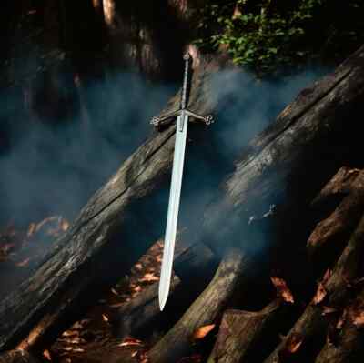 Scottish Claymore Sword-J2 Steel Sword-Black Medieval Sword-Personalized Sword