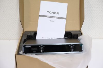 Tonor TW450 UHF Wireless Microphone Kabellos System Grau Rot Drahtlos Neu MwSt 