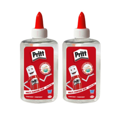2x Pritt Alleskleber Klebetube Flüssigkleber Bastelkleber 145g schnell trocknend