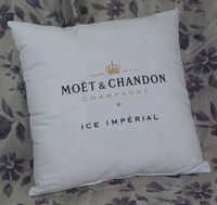 Moet Chandon Champagne Ice Imperial White Pillow Cushion 16 X 16 Gold Black Moet Chandon Champagne Ice Imperial White Pillow Cushion 16 X 16 Gold Black