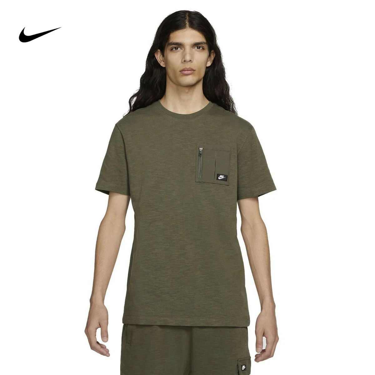Nike army green best sale shirt