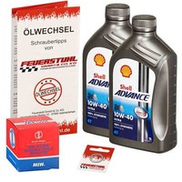 Honda XL 125 V Varadero (JC49) 11-12, Shell 10W40 ÖL + Miw ÖLfilter, MotoröL Set