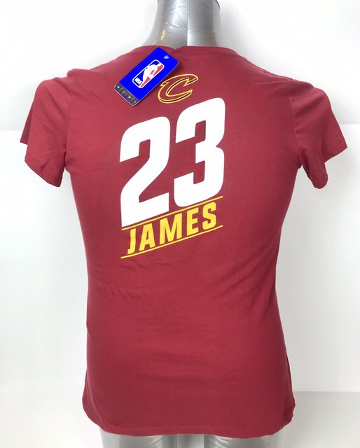 Lebron James 23 Cleveland Cavaliers Majestic Shirt Womenâs Size Large V-neck | eBay