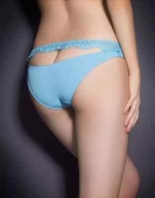 AGENT PROVOCATEUR RARE BLUE/YELLOW SELENA BRIEF SIZE AP 1 X SMALL UK 6-8 BNWT