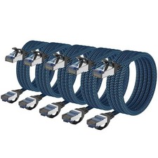 Cat8 Ethernet Cable 8 ft 5-Pack High Speed 40Gbps 2000MHz Internet Cable Brai...