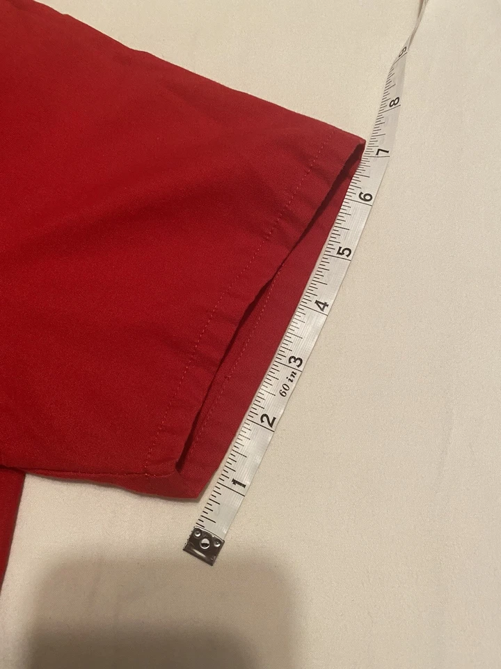 SB Scrubs Medical Uniform Red V-neck scrub top size XS Women’s Nursing - Image 4 of 4