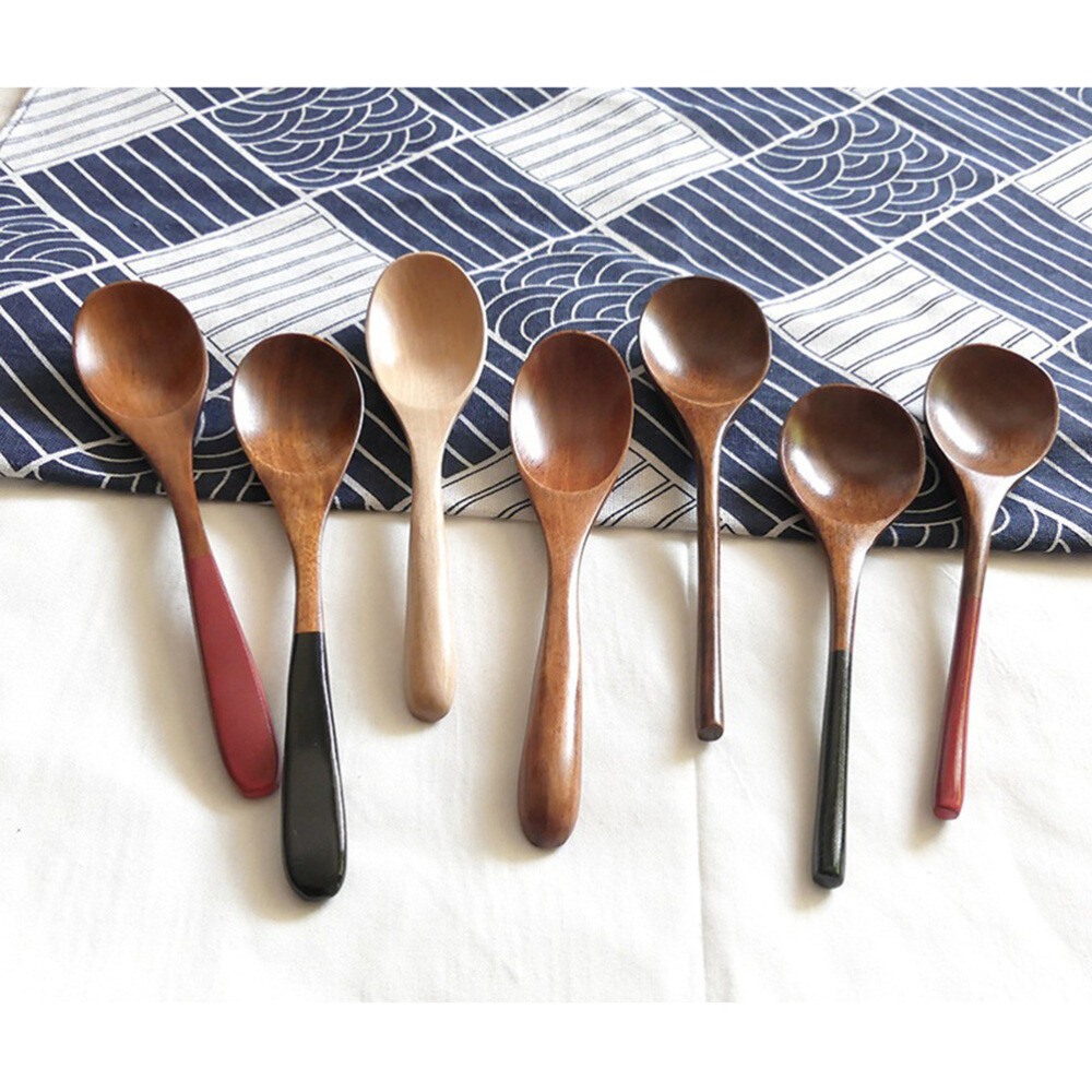 Dining Spoons Wooden Kitchen Spoons Serving Spoon Wooden Children Tableware