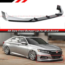 FOR 2018-20 HONDA ACCORD AKASAKA LUNAR SILVER METALLIC FRONT BUMPER LIP SPLITTER