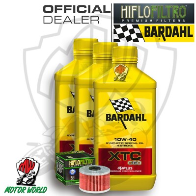 Set Service 3 Lt Öl Bardahl XTC C60 10W40 Filter Honda TRX 300 Ex 2000 2001