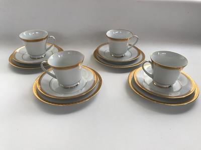 4 NORITAKI RICHMOND DESIGN MUSTER 6124 KAFFEE TRIO'S
