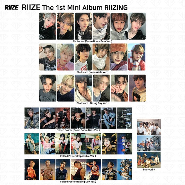 RIIZE The 1st Mini Album RIIZING Photobook Ver Official Photocard Poster KPOP