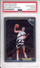 SIGNED 1998 98/99 Topps Chrome Dirk Nowitzki Rookie RC PSA DNA COA AUTOGRAPH HOF