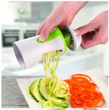 Portable Spiralizer Vegetable & Fruit Slicer Handheld Spiralizer Peeler Stainles
