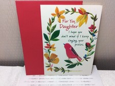 MOTHER'S DAY DAUGHTER RSVP GREETING CARD New w/Envelope "For you, Daughter..."