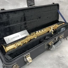 YANAGISAWA S-WO1 Soprano Saxophone w/Case MINT SWO1 Sax Japan Tested Rare