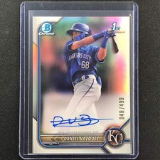 2022 Bowman Chrome Daniel Vazquez 1st Bowman Prospect Auto Refractor 48/499