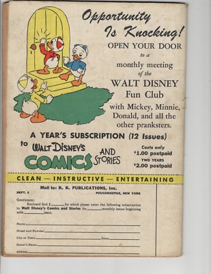 Walt Disney's Comics and Stories #35 Golden Age Donald Duck 1943