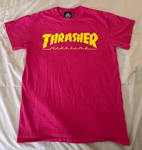 Thrasher Magazine Pink size Small T Shirt Skateboard skateboarding
