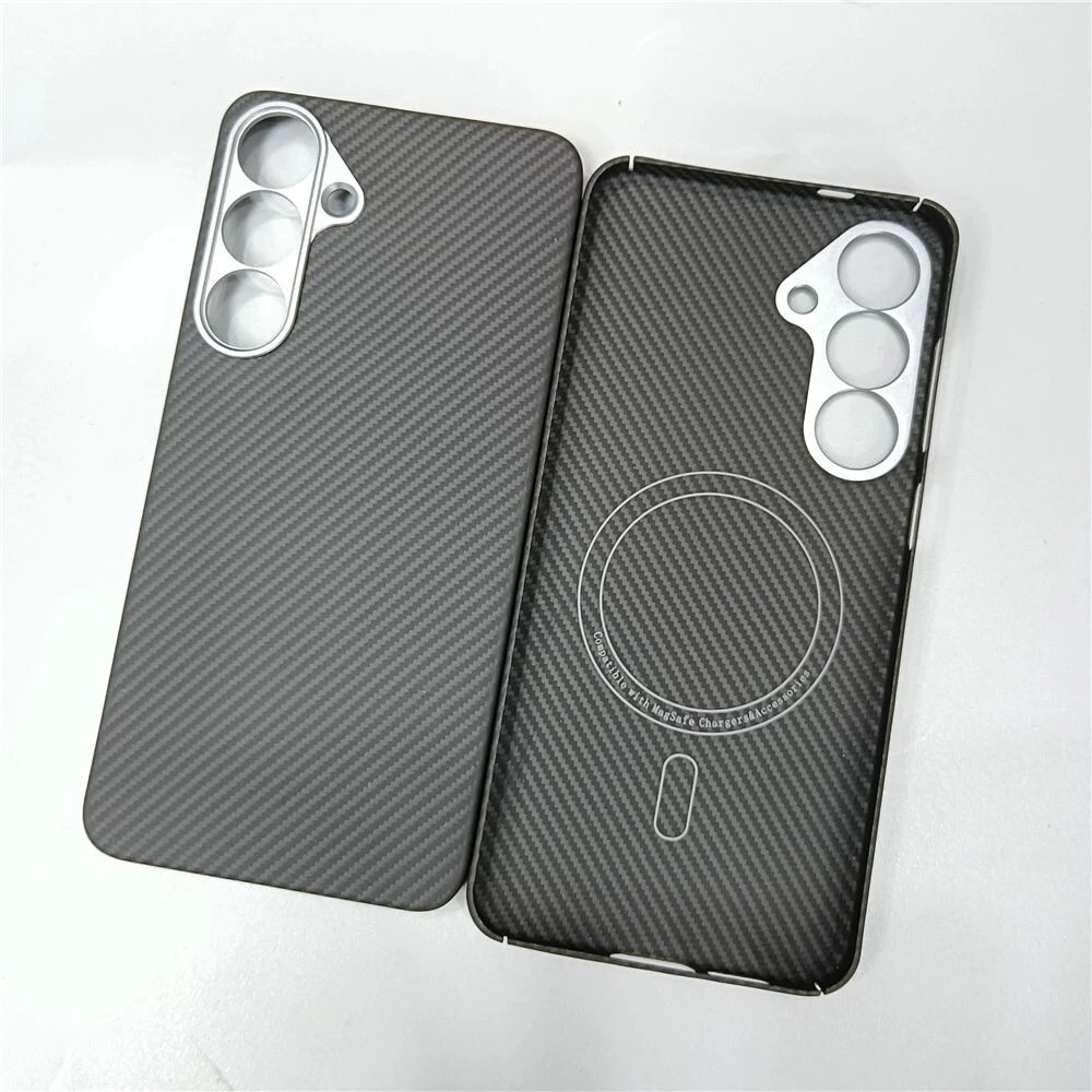 Genuine Aramid Carbon Fiber Case For Samsung S24 S25 Ultra 600D Magnetic Cover - Picture 3 of 11